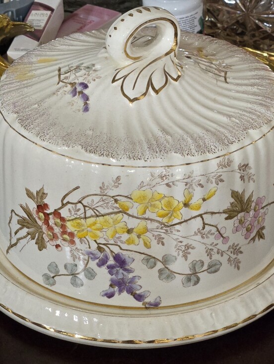 Royal Bonn Other - VTG Royal Bonn Floral Dome Lid Cheese or Butter Dish Holiday Party Entertaining